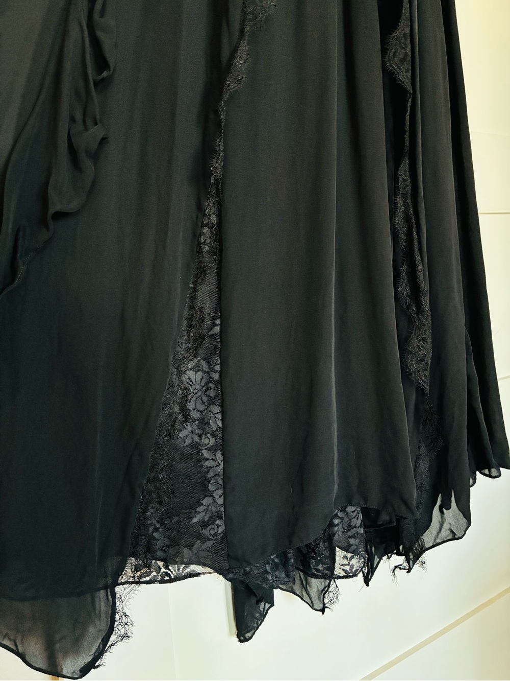 Haute Hippie S Black Lace Maxi Slip Dress - Picture 6 of 8